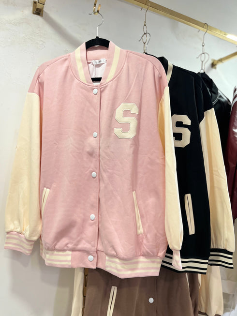 Women Casual Varsity Jacket